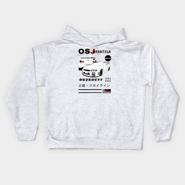 R34 OSJ LifeStyle Kids Hoodie by OSJ Store